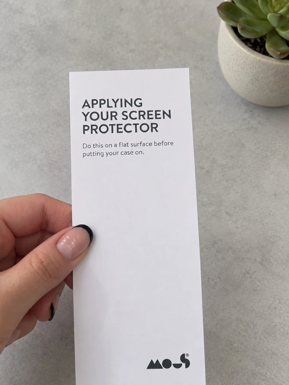 MOUS 2 Pack iPhone 16 tempered glass screen protector Open Box